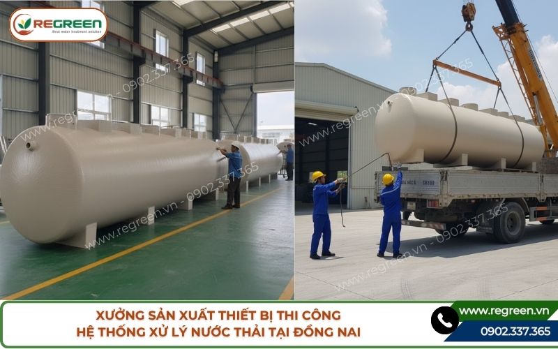 Xưởng sản xuất thiết bị thi công hệ thống xử lý nước thải tại Đồng Nai