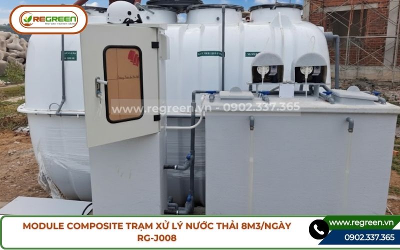 Module composite trạm xử lý nước thải 8m3/ngày RG-J008