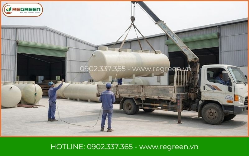 Bồn module Composite FRP xử lý nước thải chăn nuôi bò