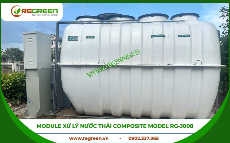 Module composite RG-J008 cho xử lý nước thải chợ.