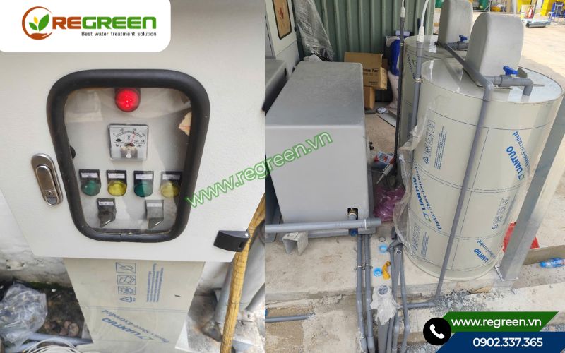 Module composite xử lý nước thải sinh hoạt 15m3 của Regreen Việt Nam.