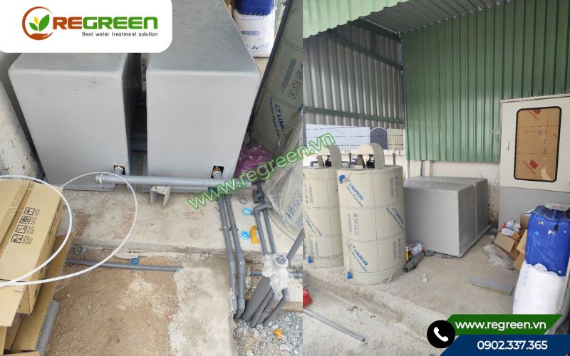 Tủ điện điều khiển tự động hệ thống xử lý nước thải sinh hoạt 15m3.