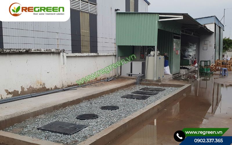 Dự án xử lý nước thải sinh hoạt 15m3 hoàn thiện tại công ty Phú Xuân.