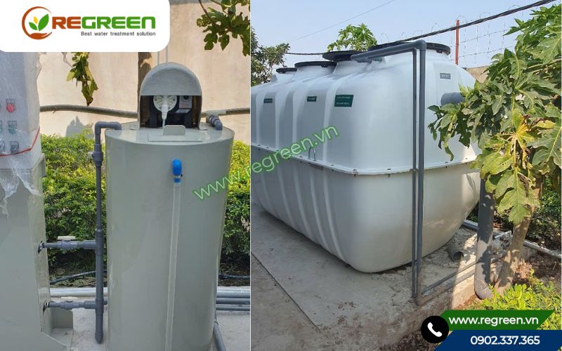 Giải pháp xử lý nước thải sinh hoạt 5m3 hiệu quả của Regreen.