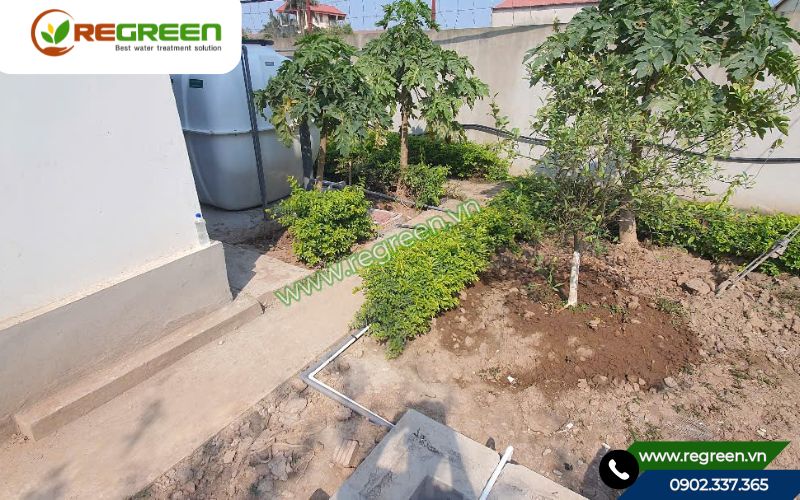 Hoàn thiện hệ thống xử lý nước thải sinh hoạt 5m3.