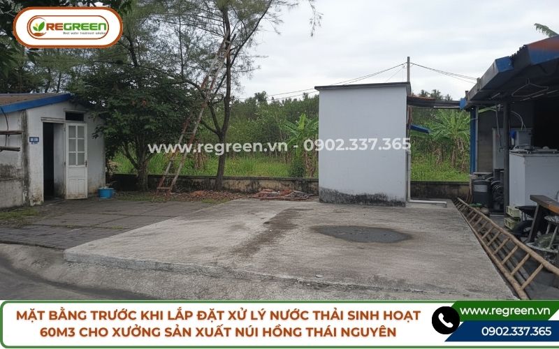 Hiện trạng trước khi làm dự án xử lý nước thải sinh hoạt