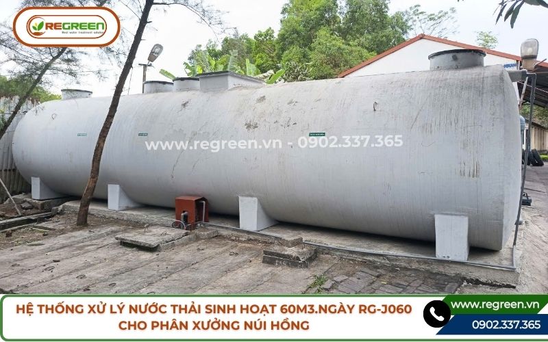 Hệ thống RG-J060 dự án xử lý nước thải sinh hoạt