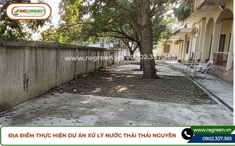 Địa điểm thực hiện dự án xử lý nước thải Thái Nguyên
