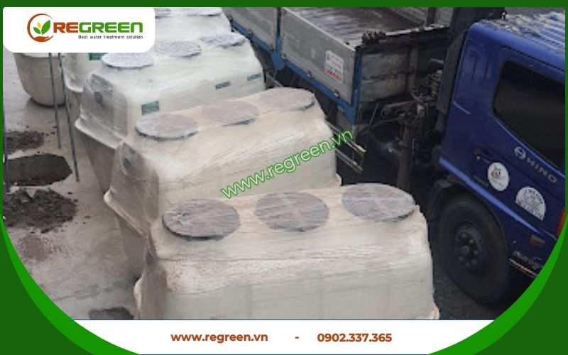 Bể tự hoại composite 2m3 chính hãng Regreen Việt Nam.