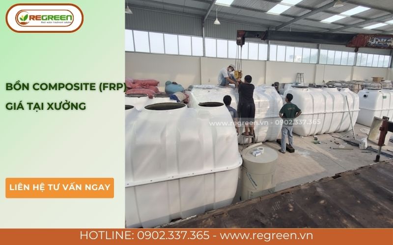 Bồn composite (FRP) xử lý nước thải sinh hoạt