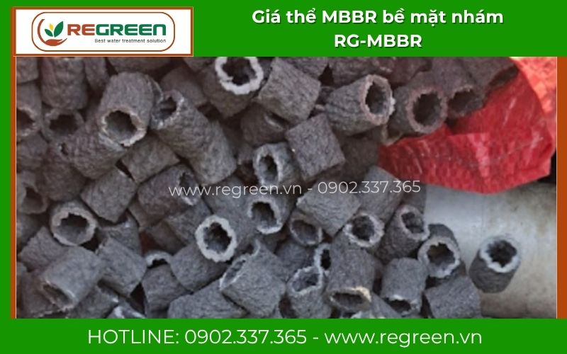 Giá thể MBBR bề mặt nhám RG-MBBR Regreen sản xuất