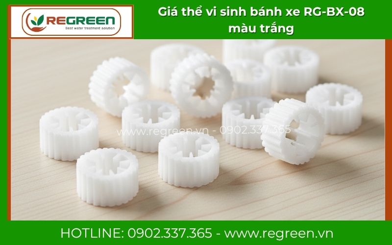 Giá thể vi sinh bánh xe RG-BX-08 màu trắng