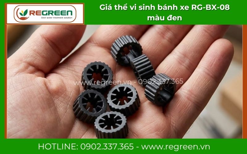 Giá thể vi sinh bánh xe RG-BX-08 màu đen
