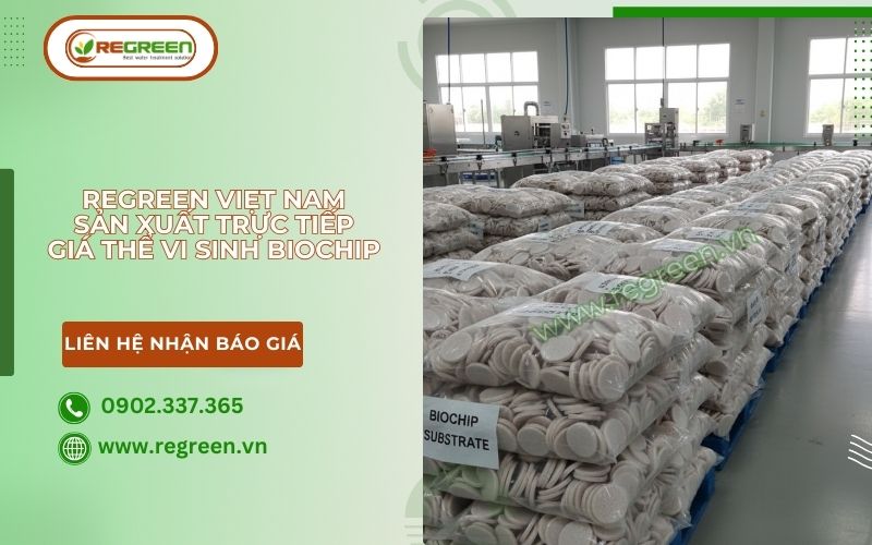 Giá thể vi sinh biochip màu trắng chính hãng Regreen.