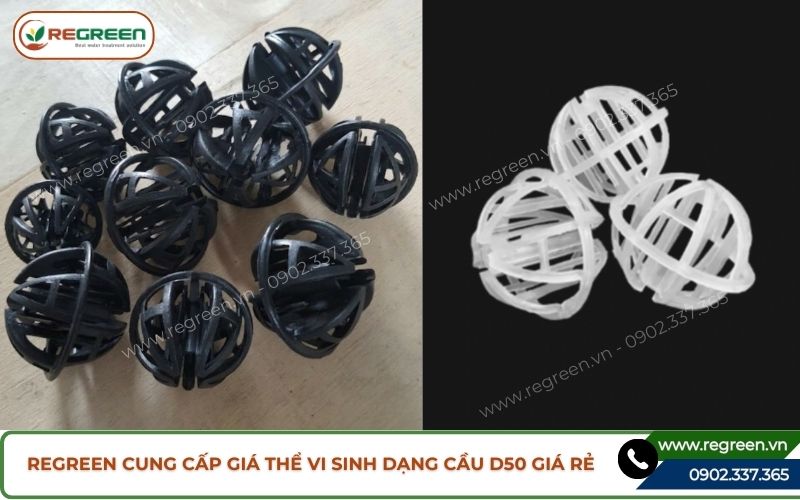Regreen cung cấp giá thể vi sinh dạng cầu D50 giá rẻ