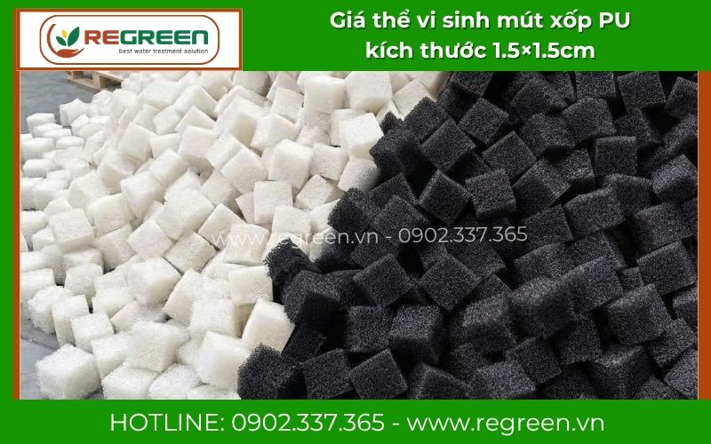Giá thể vi sinh mút xốp giá gốc tận xưởng Regreen