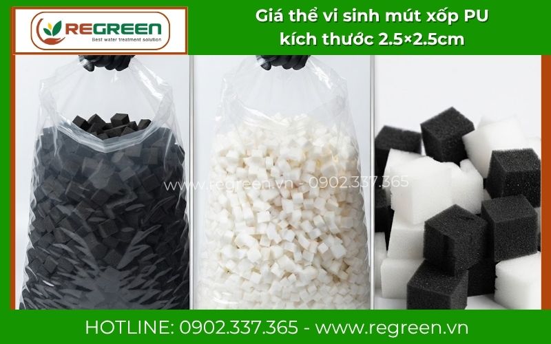 Mẫu giá thể vi sinh mút xốp RG-MX25 chính hãng