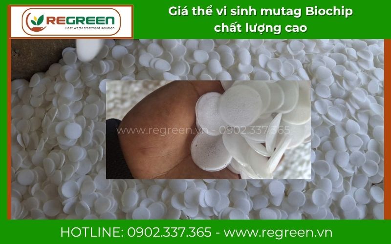 Chi tiết bề mặt giá thể vi sinh mutag Biochip diện tích lớn ≥ 4000m²/m³