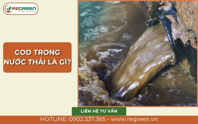 Mức độ ô nhiễm khi không giảm COD trong nước thải đạt chuẩn.