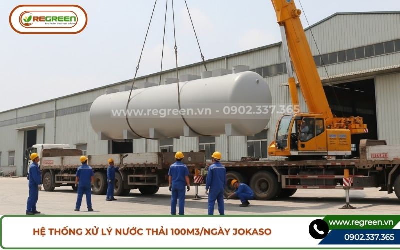 Hệ thống xử lý nước thải 100m3 chính hãng Regreen