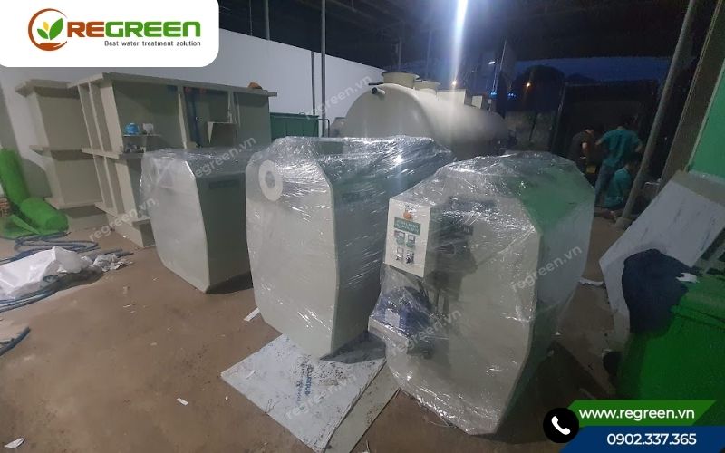 Hệ thống xử lý nước thải 1m3 phù hợp cho gia đình 4-6 người.