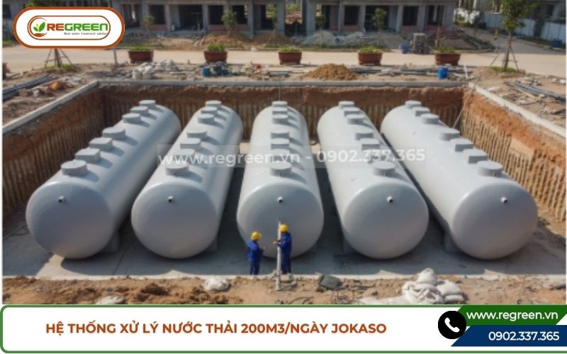 Dự án lắp hệ thống xử lý nước thải 200m3