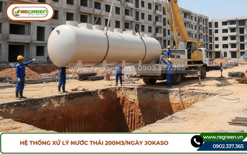 Hạ đặt module hệ thống xử lý nước thải 200m3