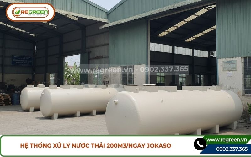 Hệ thống xử lý nước thải 200m3 Regreen chính hãng