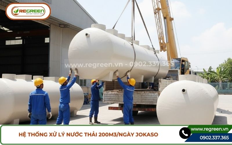 Module hệ thống xử lý nước thải 200m3 Jokaso