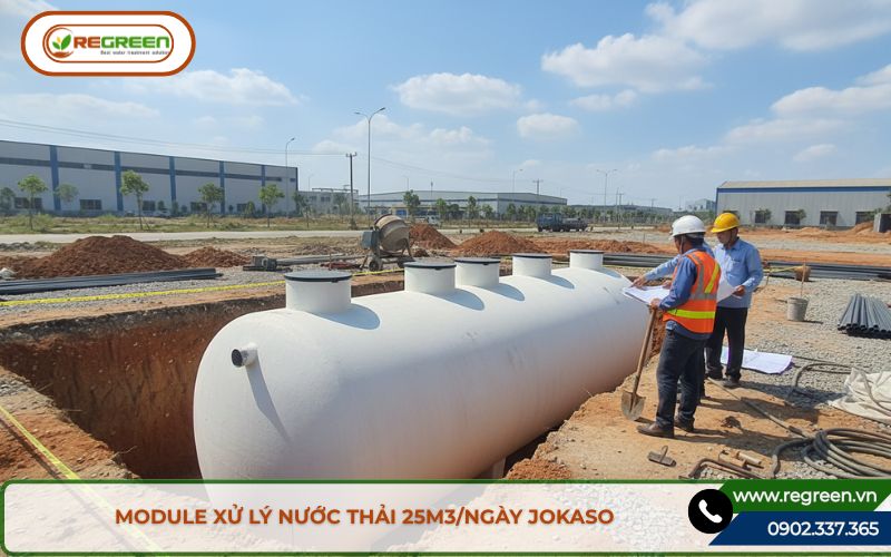 Regreen lắp đặt hệ thống xử lý nước thải 25m3 cho khu công nghiệp