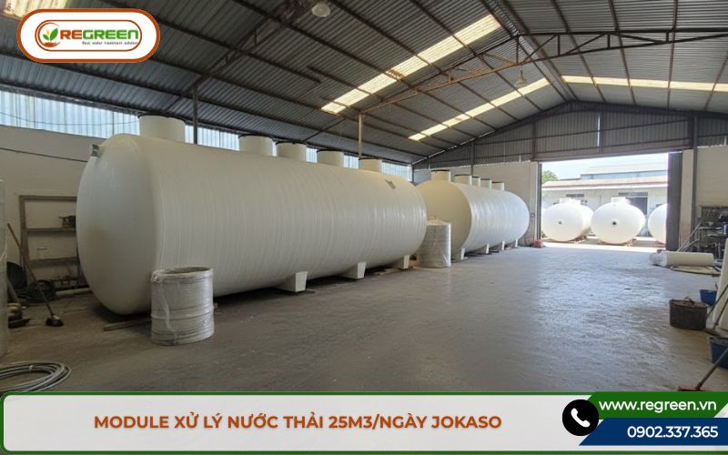 Hệ thống xử lý nước thải 25m3/ngày Jokaso chính hãng