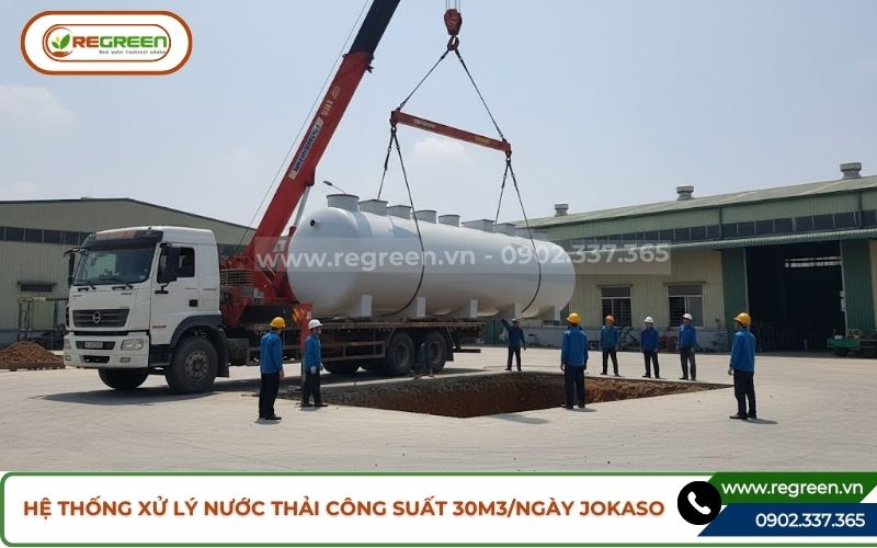 Thi công lắp đặt hệ thống xử lý nước thải 30m3