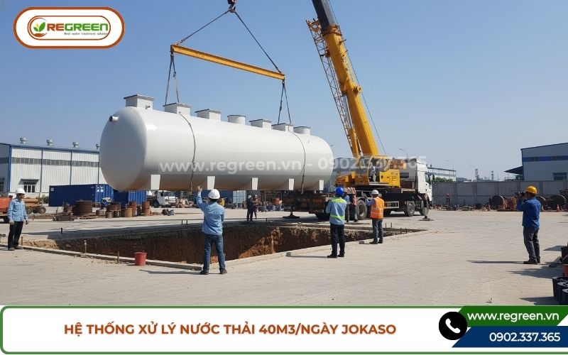 Lắp đặt Module hệ thống xử lý nước thải 40m3/ngày Jokaso
