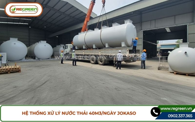 Vận chuyển Module hệ thống xử lý nước thải 40m3/ngày Jokaso