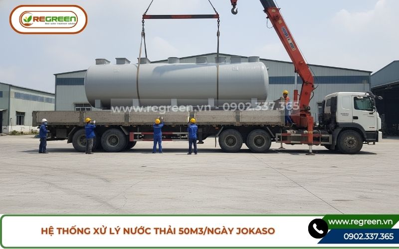 Vận chuyển hệ thống xử lý nước thải 50m3 đi tỉnh