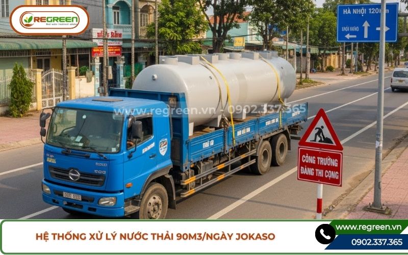 Hệ thống xử lý nước thải 90m3 cho chung cư