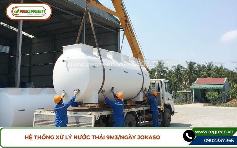 Vận chuyển hệ thống xử lý nước thải 9m3