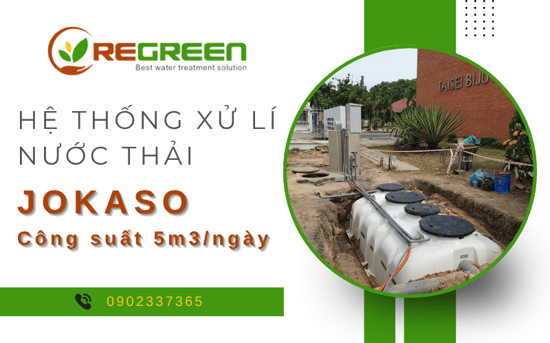 hệ thống xử lý nước thải jokaso công suất 5m3/ngày