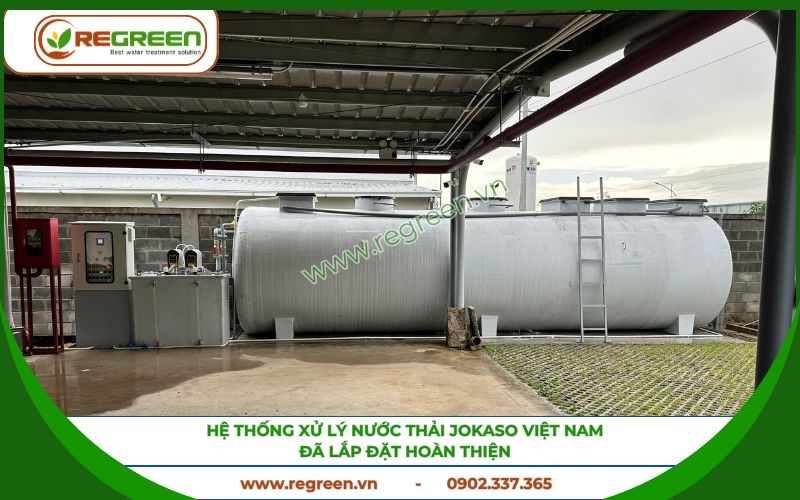 Hệ thống xử lý nước thải Jokaso Việt Nam công suất lớn cho dự án.