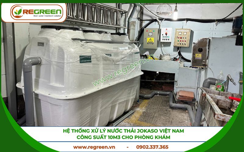 Hệ thống xử lý nước thải Jokaso Việt Nam cho phòng khám.