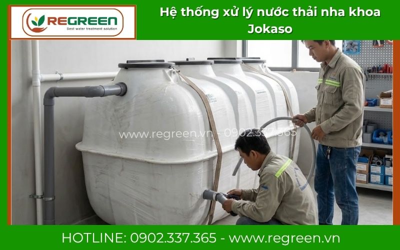 Thi công đường ống cho hệ thống xử lý nước thải nha khoa