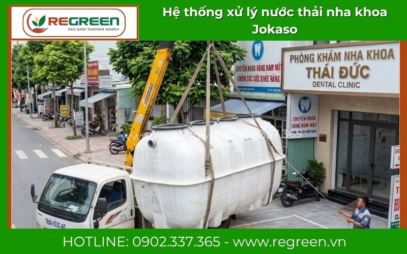 Vận chuyển hệ thống xử lý nước thải nha khoa đến phòng khám