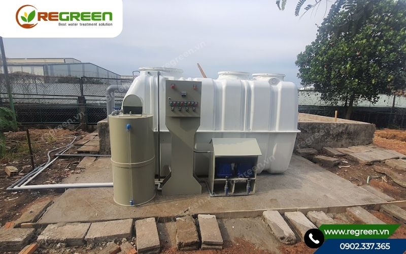 Hệ thống xử lý nước thải sinh hoạt 10m3 đạt chuẩn QCVN.