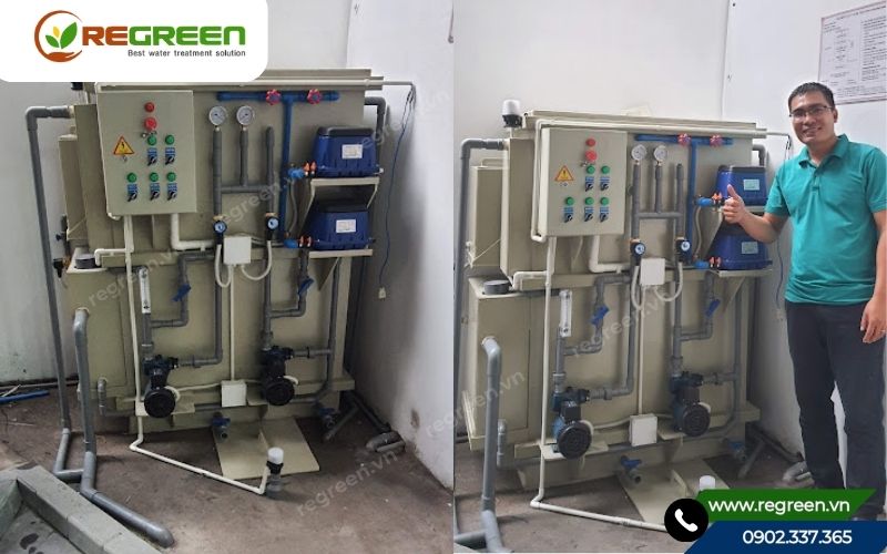 Hệ thống xử lý nước thải sinh hoạt 10m3 công nghệ MBR.