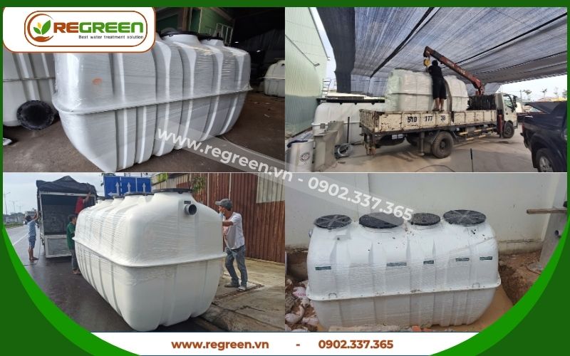 Module hệ thống xử lý nước thải sinh hoạt 5m3 nhỏ gọn.