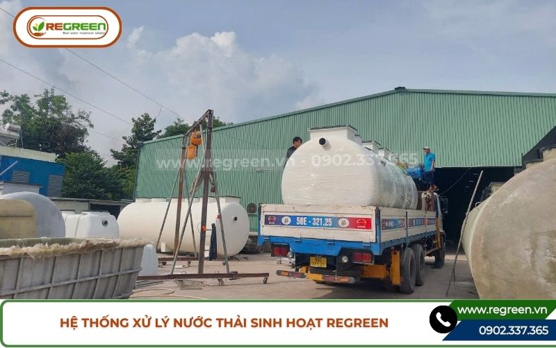 Hệ thống xử lý nước thải sinh hoạt Regreen Việt Nam.
