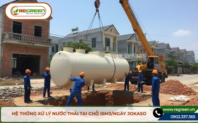 Dự án lắp đặt hệ thống xử lý nước thải tại chỗ 15m3/ngày cho nhà ở