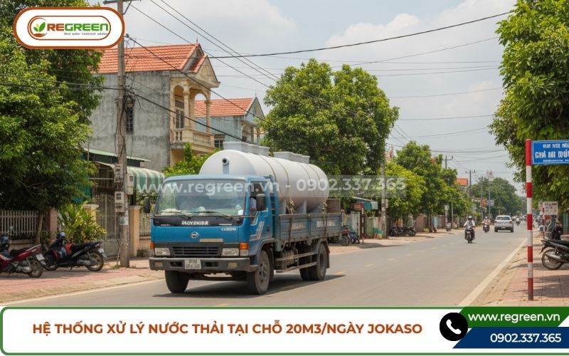 Vận chuyển hệ thống xử lý nước thải tại chỗ 20m3 đi tỉnh.