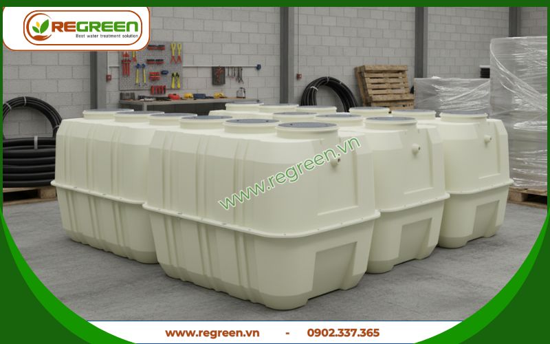Regreen Việt Nam chuyên thi công lắp đặt hệ thống xử lý nước thải tại chỗ 2m3 trọn gói.