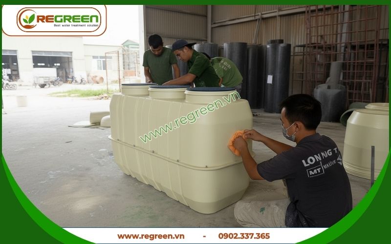 Regreen Việt Nam chuyên gia công lắp đặt hệ thống xử lý nước thải tại chỗ 3m3/ngày